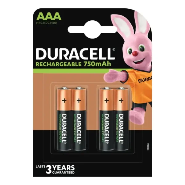 Duracell AAA 750mAh punjive baterije (4 kom)